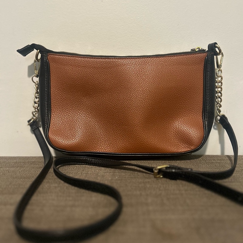 Nanette Lepore Brown and Cream Crossbody Bag - Picture 5 of 9